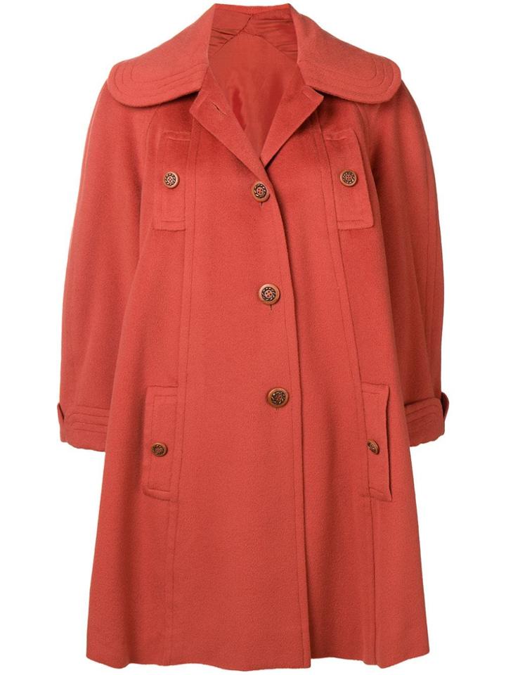 A.n.g.e.l.o. Vintage Cult 1950's Buttoned Rose Coat - Orange