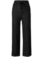 Reality Studio Cropped Trousers - Black