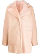Drome Reversible Single Breasted Coat - Pink