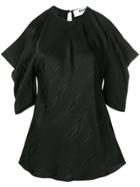 Msgm Cut-out Shoulder Top - Black