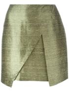 Romeo Gigli Vintage Mini Wrap Skirt, Women's, Size: 46, Green