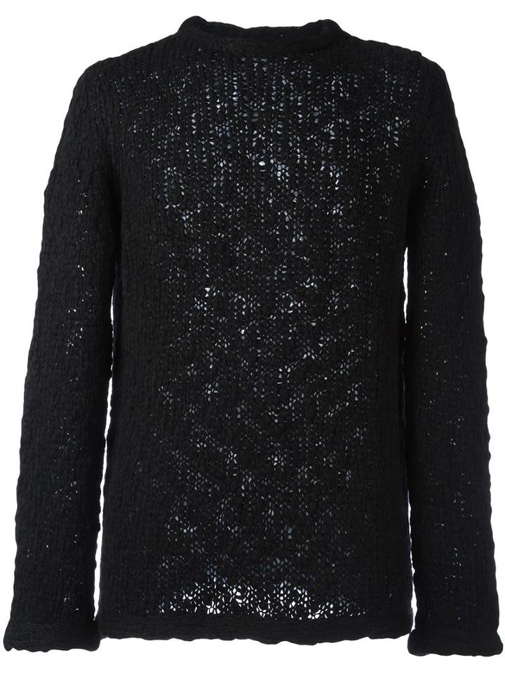Ymc 'bauhaus' Knit Sweater, Men's, Size: Small, Black, Acrylic/polyamide/merino