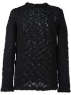 Ymc 'bauhaus' Knit Sweater, Men's, Size: Small, Black, Acrylic/polyamide/merino