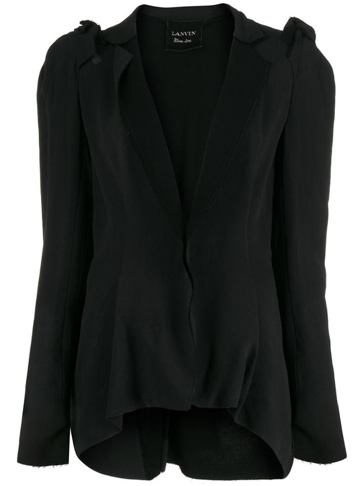 Lanvin Raw Edge Blazer - Black