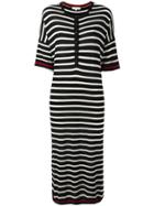 Chinti & Parker Striped Knitted Dress - Black
