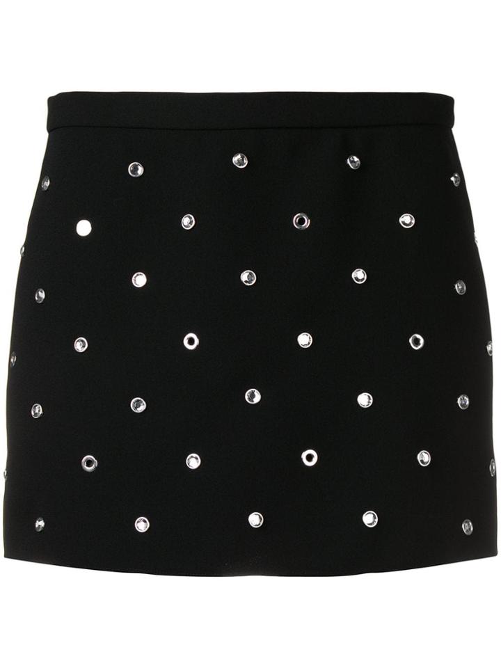 Red Valentino Crystal Studded Skort - Black