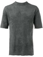 Ex Infinitas - Mock Neck T-shirt - Men - Polyamide/viscose - M, Green, Polyamide/viscose