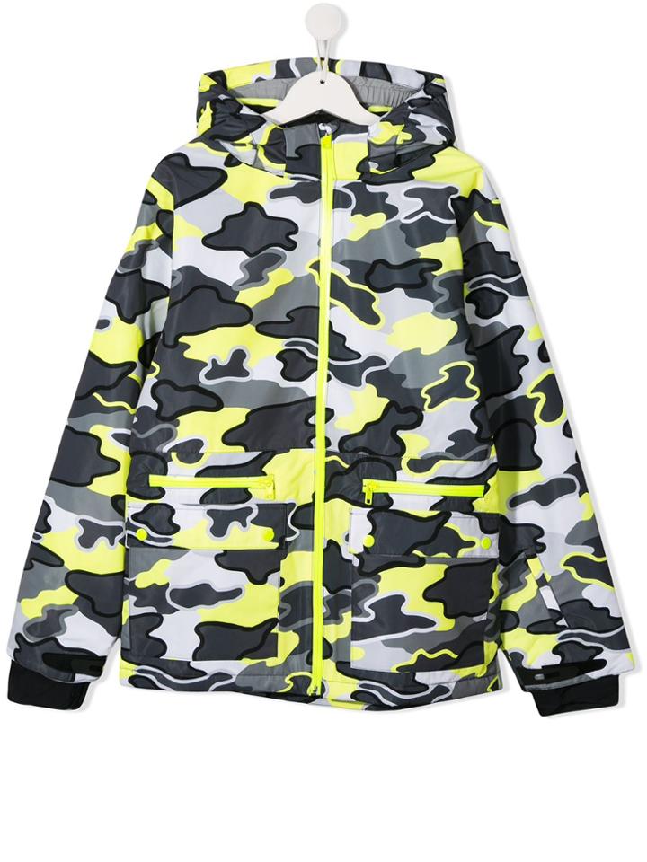 Stella Mccartney Kids Teen Camouflage Coat - Grey