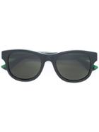 Gucci Eyewear Web Arm Contrast Glasses - Black