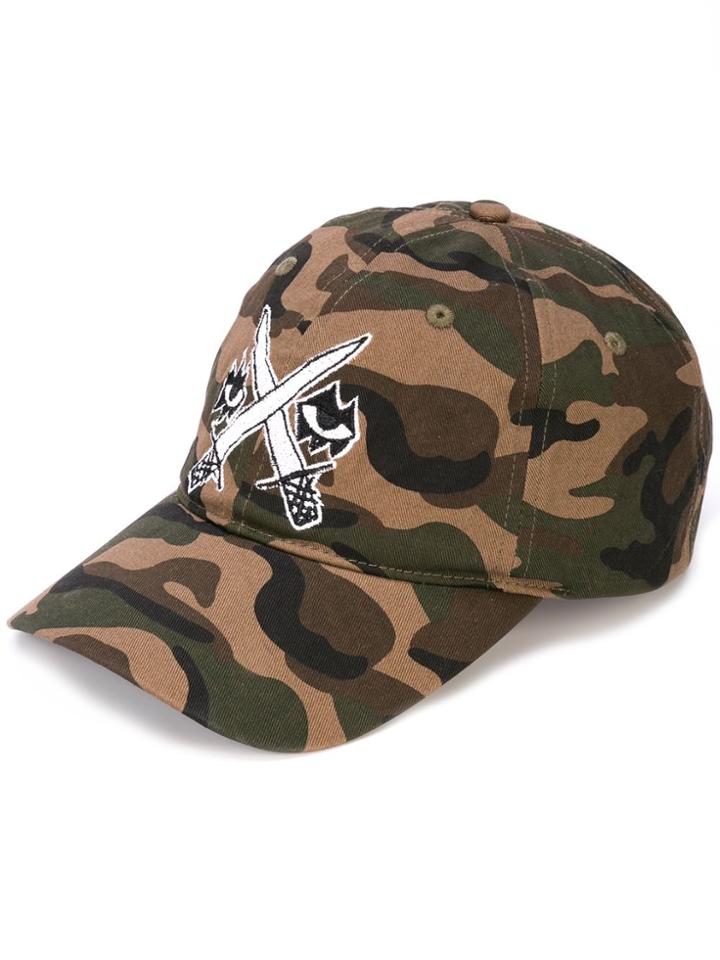 Haculla Camouflage Sword Eyes Cap - Green