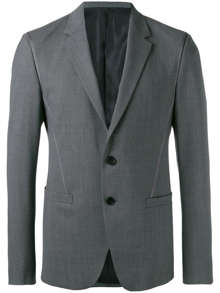 Wooyoungmi - Classic Blazer - Men - Silk/elastodiene/polyester/wool - 44, Grey, Silk/elastodiene/polyester/wool
