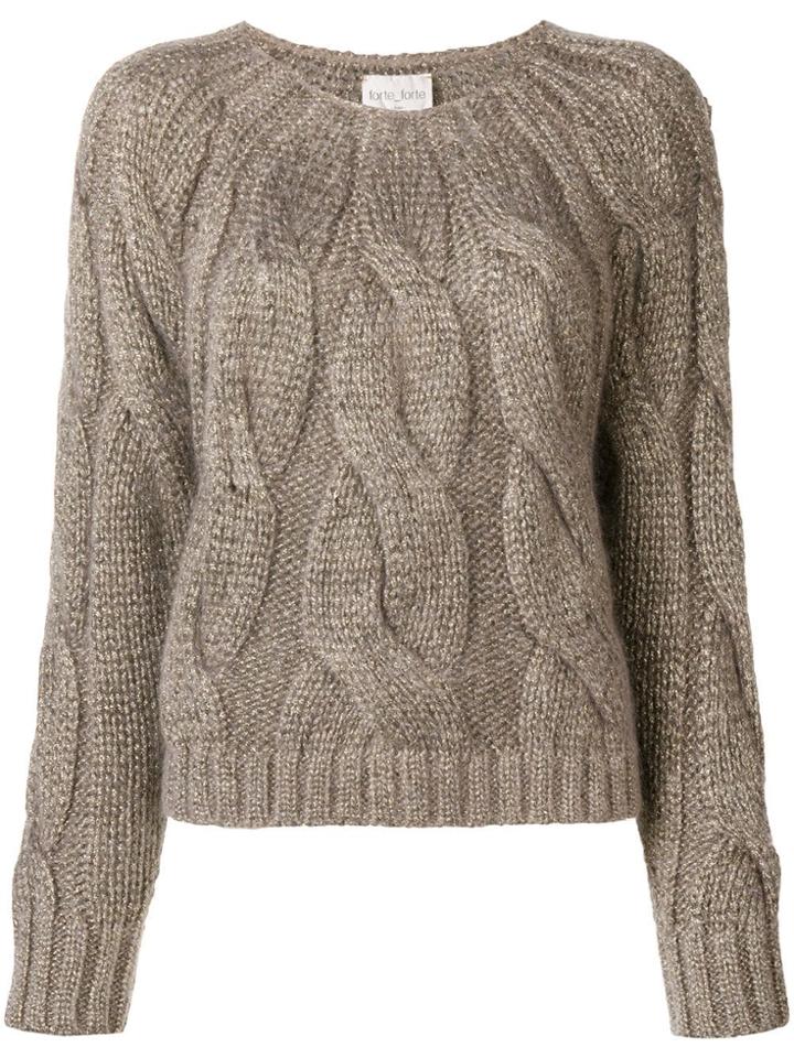 Forte Forte Cable Knit Sweater - Metallic