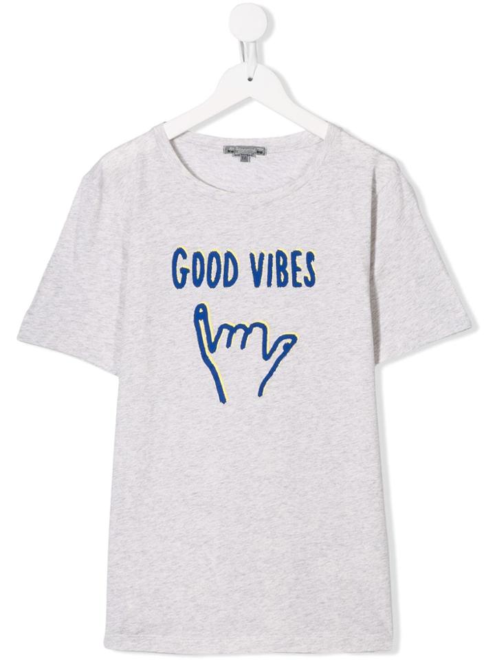 Bonpoint Teen Good Vibes T-shirt - Grey