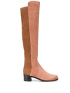 Stuart Weitzman Leather Over The Knee Boots - Brown