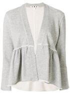 Amo Ruffled Jacket - Grey
