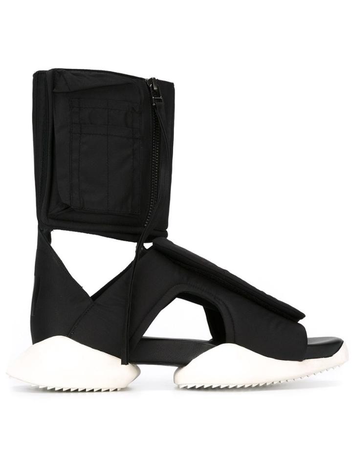 Rick Owens Rick Owens X Adidas 'cargo' Sandals - Black