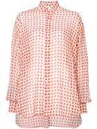 By. Bonnie Young Printed Button Down Shirt - White