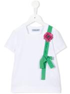 Mi Mi Sol Embroidered T-shirt, Girl's, Size: 10 Yrs, White