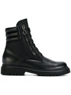 Moncler Lace Up Boots - Black