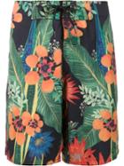 Osklen - 'flower Shop' Swim Shorts - Men - Polyester/spandex/elastane - 42, Black, Polyester/spandex/elastane