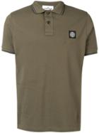 Stone Island Compass Logo Badge Polo Shirt - Green