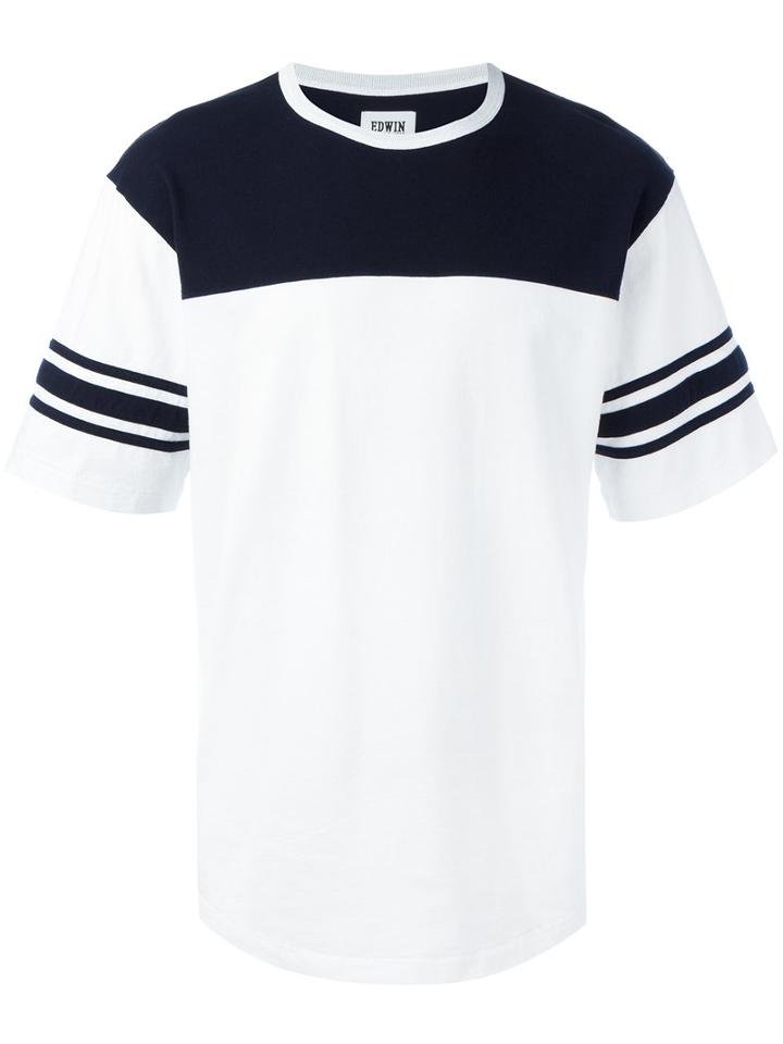 Edwin - Athletic T-shirt - Men - Cotton - L, White, Cotton