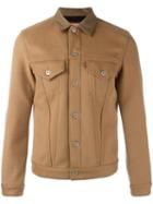 Junya Watanabe Comme Des Garçons Man Classic Collar Jacket, Men's, Size: Xl, Brown, Wool/cashmere/polyester/rayon