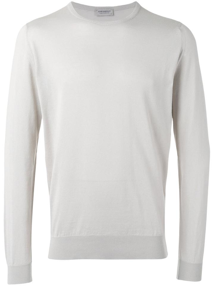 John Smedley Crew Neck Sweater, Men's, Size: Xxl, Nude/neutrals, Cotton