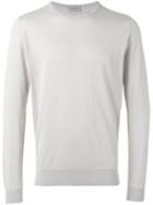 John Smedley Crew Neck Sweater, Men's, Size: Xxl, Nude/neutrals, Cotton