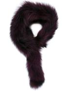P.a.r.o.s.h. Raccoon Fur Stole, Women's, Red, Racoon Fur