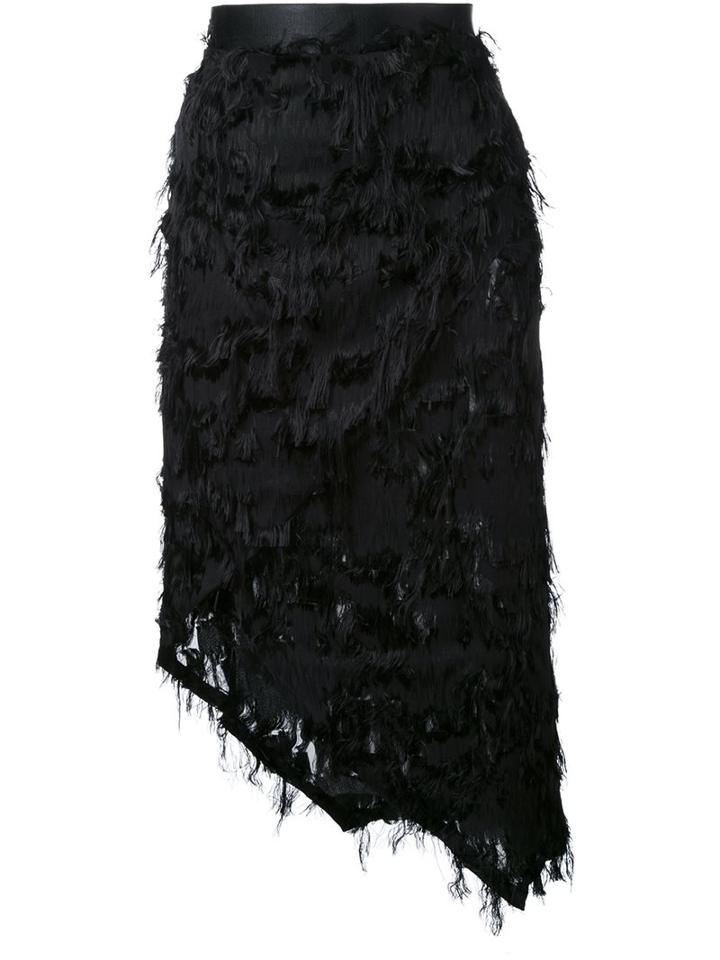 Ann Demeulemeester Asymmetric Skirt, Women's, Size: 40, Black, Viscose