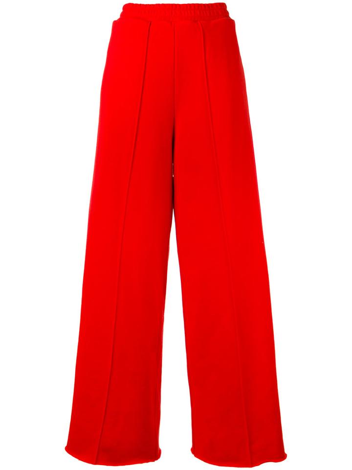 Golden Goose Deluxe Brand - Wide Leg Track Pants - Women - Cotton/polyamide - S, Women's, Red, Cotton/polyamide