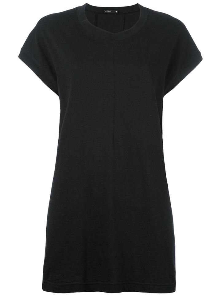 Klasica - Loose-fit T-shirt - Women - Cotton - 2, Black, Cotton