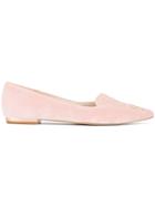 Sophia Webster Pink Velvet Bibi Butterfly Pointed Ballet Flats - Pink