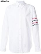 Thom Browne Button Down Classic Shirt, Men's, Size: 1, White, Cotton