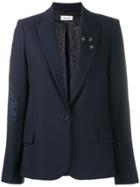 Zadig & Voltaire Victor Crystal-embellished Blazer - Blue