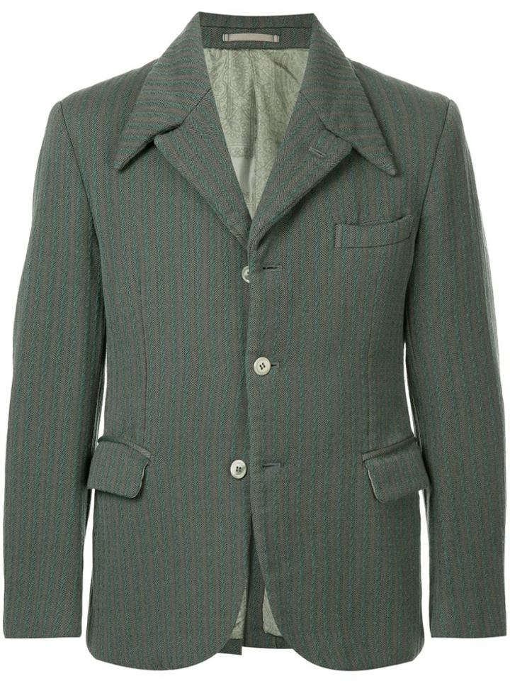 Comme Des Garçons Vintage Classic Slim-fit Blazer - Green