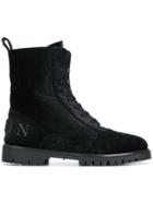 Philipp Plein Lace-up Ankle Boots - Black