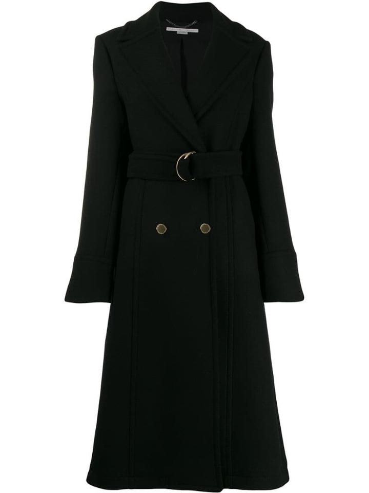 Stella Mccartney Double-breasted Wool Coat - Black