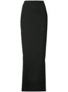 T By Alexander Wang Long Fitted Skirt - Black