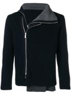 Emporio Armani Side Zipped Cardigan - Blue