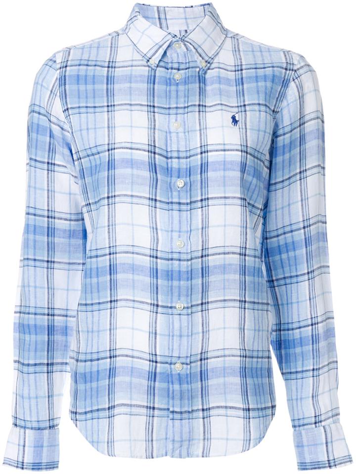 Polo Ralph Lauren Boy-fit Plaid Shirt - Blue