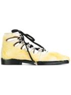 Toga Fur Lace-up Shoes