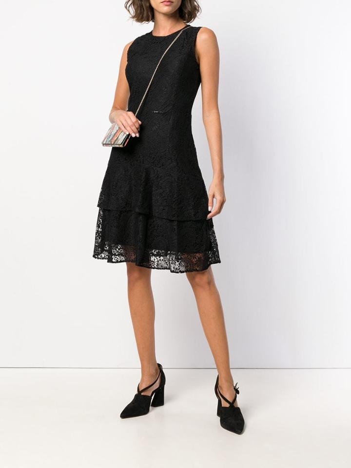 Michael Michael Kors Floral Lace Dress - Black
