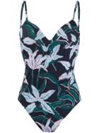 Tory Burch Desert Bloom Print Swimsuit - Blue