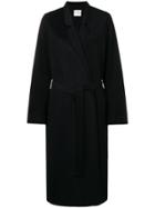 Forte Forte Belted Single Breasted Coat - Black