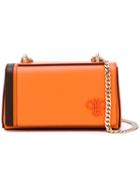 Emilio Pucci - Foldover Chain Shoulder Bag - Women - Calf Leather - One Size, Yellow/orange, Calf Leather