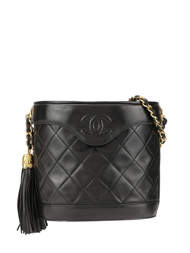 Chanel Pre-owned Fringe Shoulder Bag - Black