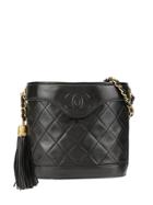 Chanel Pre-owned Fringe Shoulder Bag - Black