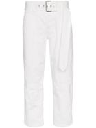 Proenza Schouler Pswl Belted Skater Jeans - White